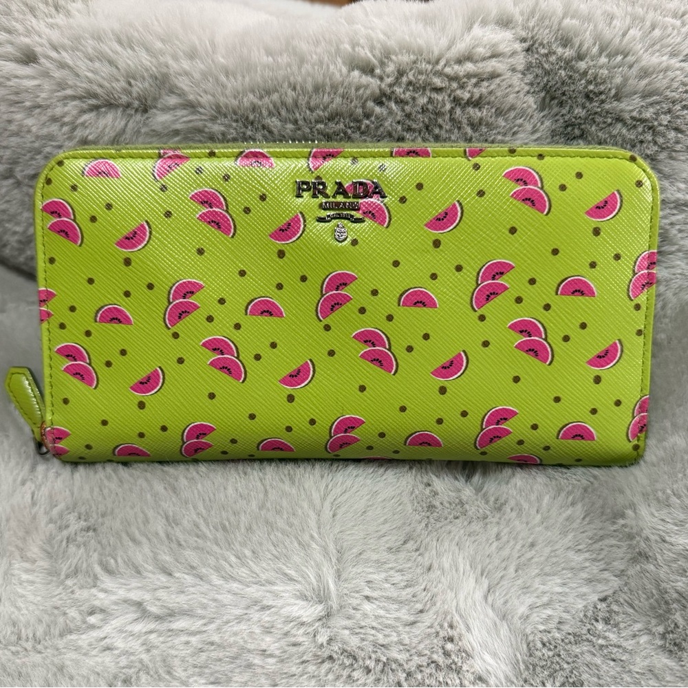 Prada Watermelon Zippy Wallet - Picture 14 of 15